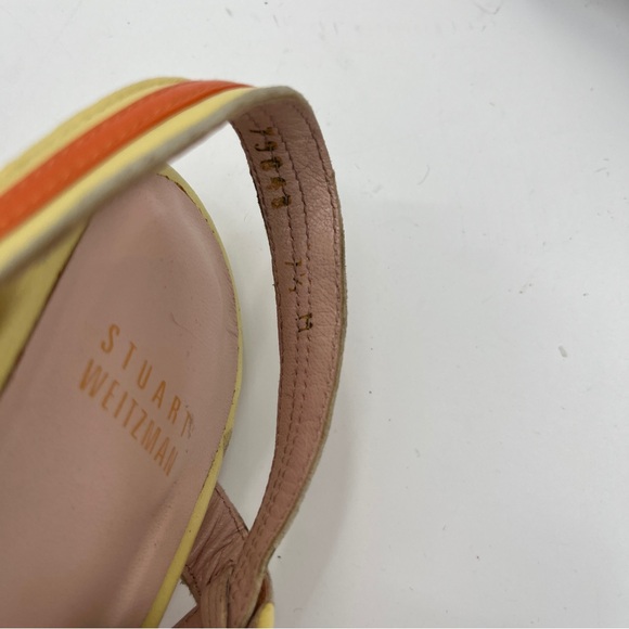 Stuart Weitzman Color block Cutout Block heeled Wedges - Size 7.5 - Picture 8 of 15